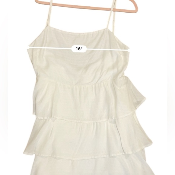 Lovers and Friends tiered mini dress eyelet white Y2K medium NWT summer - Picture 7 of 12